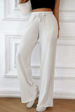 Drawstring Wide Leg Pants with Pocketed - Trendsi - Flyclothing LLC