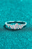 Moissanite Rhodium-Plated Ring - Trendsi - Flyclothing LLC