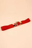 Circle Shape Buckle Zinc Alloy Buckle PU Leather Belt - Trendsi - Flyclothing LLC