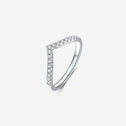 Moissanite 925 Sterling Silver Ring - Trendsi - Flyclothing LLC