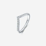 Moissanite 925 Sterling Silver Ring - Trendsi - Flyclothing LLC