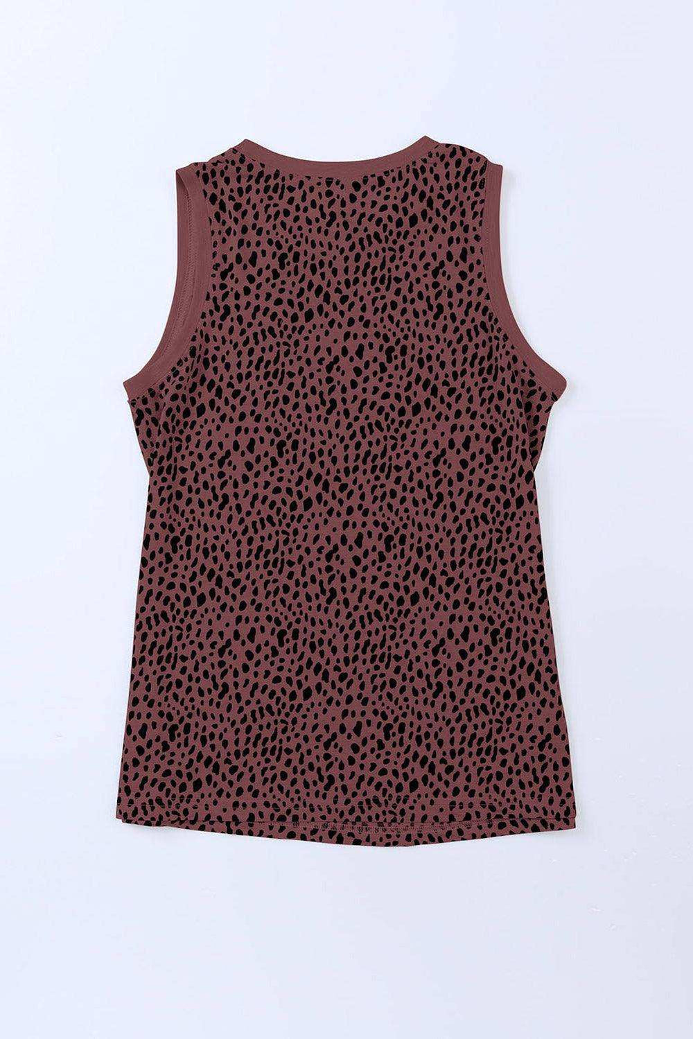 Printed Round Neck Tank - Trendsi - Flyclothing LLC