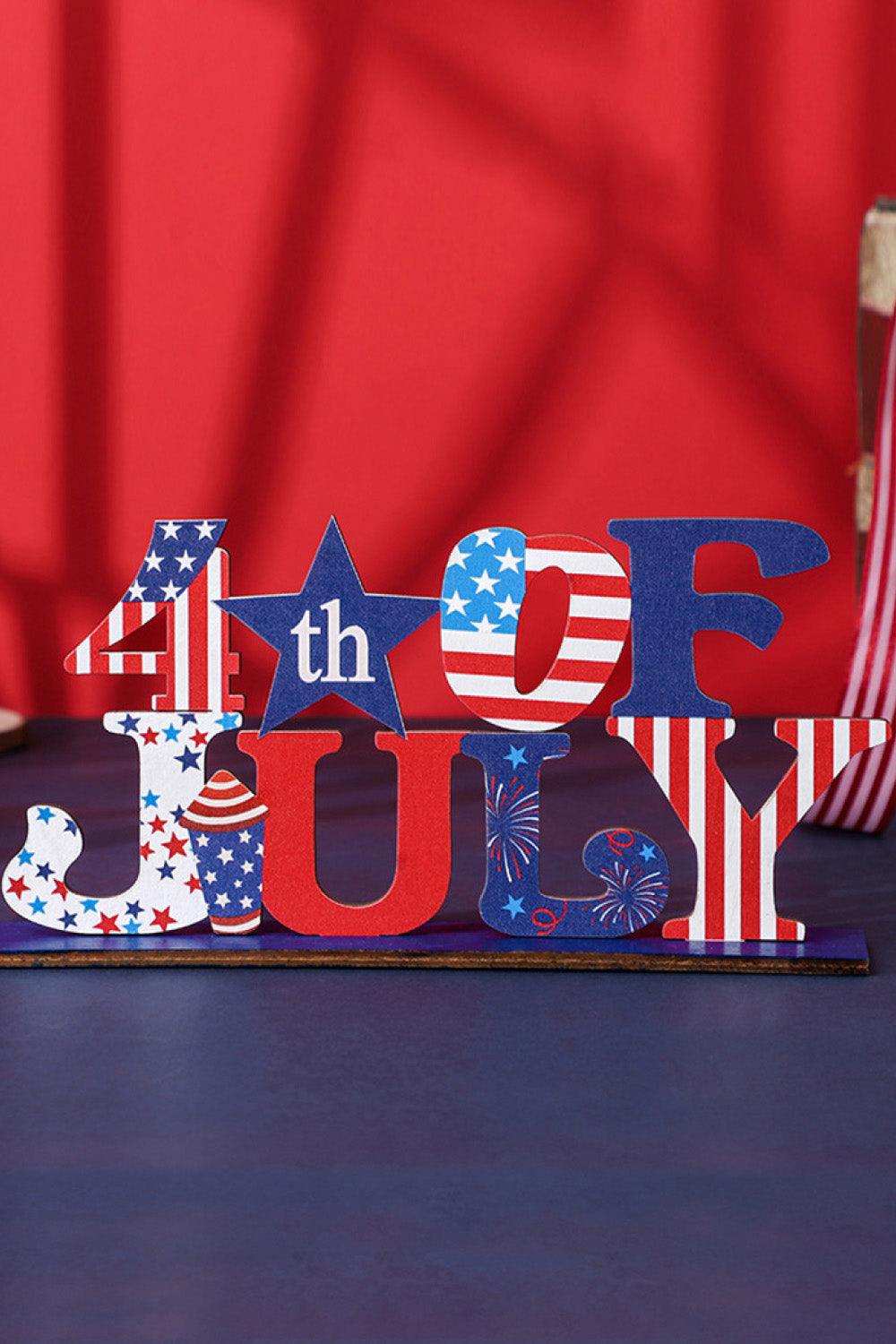 Independence Day Wood Decorative Ornament - Trendsi - Flyclothing LLC