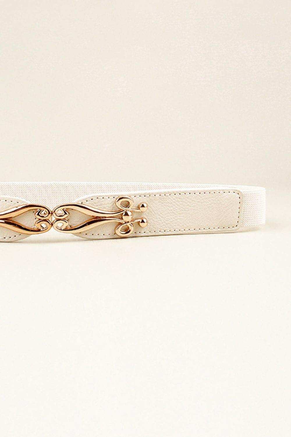 Alloy Buckle Elastic Belt - Trendsi - Flyclothing LLC