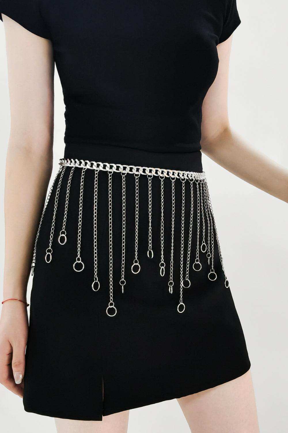 Fringe Chain Alloy Belt - Trendsi - Flyclothing LLC