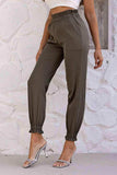 Paperbag Waist Pants with Pockets - Trendsi - Flyclothing LLC