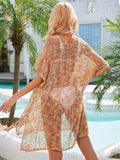 Multicolored Openwork Tassel Slit Cover-Up - Trendsi - Flyclothing LLC