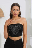 Heart Spider Web Graphic Tube Top - Trendsi - Flyclothing LLC