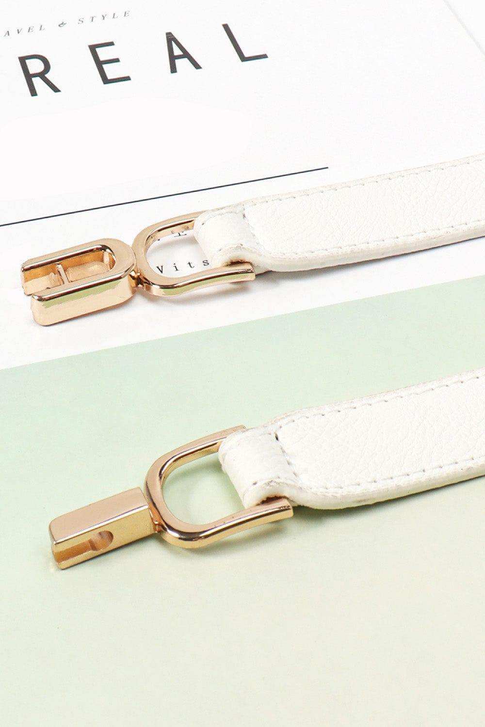 Alloy Buckle Elastic Belt - Trendsi - Flyclothing LLC