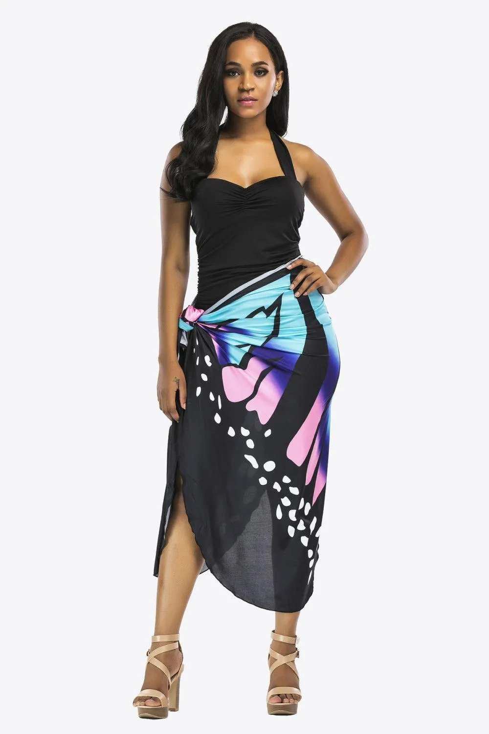 Butterfly Spaghetti Strap Cover Up - Trendsi - Flyclothing LLC