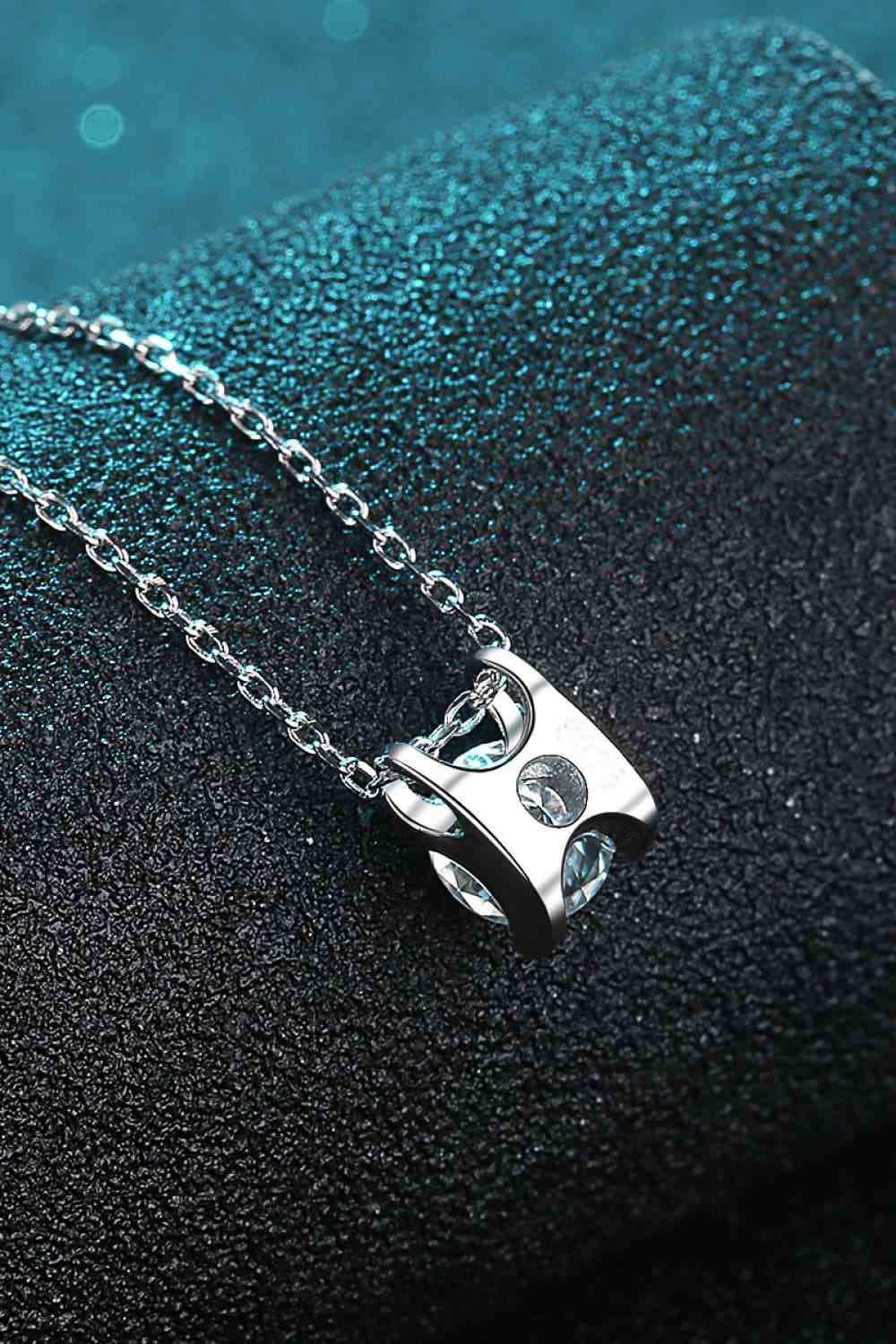 Moissanite 925 Sterling Silver Necklace - Trendsi - Flyclothing LLC