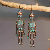 Skeleton Alloy Earrings - Trendsi - Flyclothing LLC