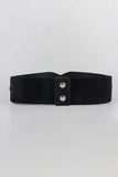 Elastic Wide PU Belt - Trendsi - Flyclothing LLC