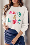 Round Neck Long Sleeve Sweater - Trendsi - Flyclothing LLC