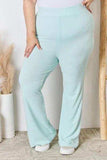 RISEN Full Size High Waist Ultra Soft Knit Flare Pants - Trendsi - Flyclothing LLC