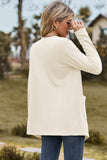 Open Front Long Sleeve Cardigan - Trendsi - Flyclothing LLC