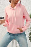 Drawstring Long Sleeve Hoodie with Pocket - Trendsi - Flyclothing LLC