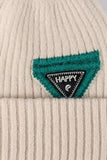 HAPPY Contrast Beanie - Trendsi - Flyclothing LLC