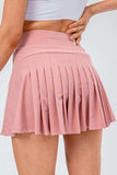 High Waist Pleated Active Skirt - Trendsi - Flyclothing LLC