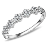 Alamode High polished (no plating) Stainless Steel Ring with AAA Grade CZ in Clear - Alamode - Flyclothing LLC