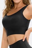 Scoop Neck Long Sports Bra - Trendsi - Flyclothing LLC
