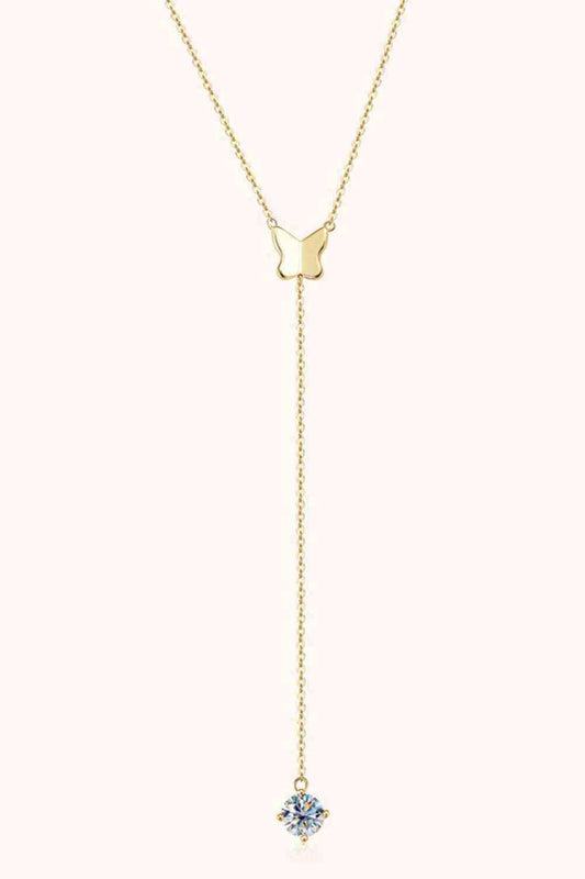 1 Carat Moissanite 925 Sterling Silver Necklace - Trendsi - Flyclothing LLC