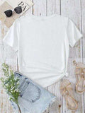 Heart Round Neck Short Sleeve T-Shirt - Trendsi - Flyclothing LLC