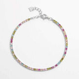 Inlaid Zircon 925 Sterling Silver Bracelet - Trendsi - Flyclothing LLC