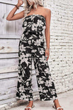 Floral Strapless Wide Leg Jumpsuit - Trendsi - Flyclothing LLC