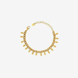 Titanium Steel Leaf Charm Bracelet - Trendsi - Flyclothing LLC