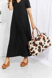 Animal Print Plush Weekender Bag - Trendsi - Flyclothing LLC