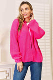 Woven Right Rib-Knit Open Front Drop Shoulder Cardigan - Trendsi - Flyclothing LLC
