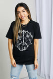 mineB Full Size Butterfly Graphic Tee Shirt - Trendsi - Flyclothing LLC