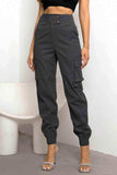 High Waist Cargo Pants - Trendsi - Flyclothing LLC