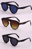 3-Piece Round Polycarbonate Full Rim Sunglasses - Trendsi - Flyclothing LLC