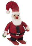 Skiing Santa Felt Ornament - Wild Woolies (H) - Wild Woolies (H) - Flyclothing LLC