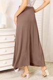 Double Take Full Size Soft Rayon Drawstring Waist Maxi Skirt Rayon - Trendsi - Flyclothing LLC