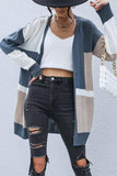 Color Block Dropped Shoulder Cardigan - Trendsi - Flyclothing LLC