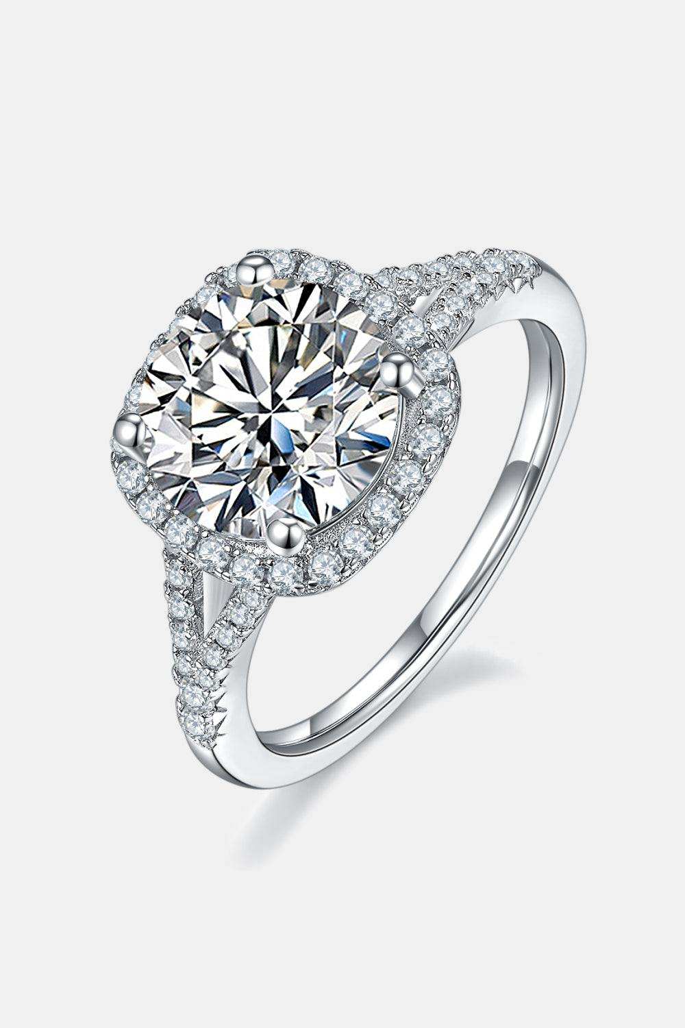 3 Carat Moissanite Halo Ring - Trendsi - Flyclothing LLC