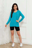 Basic Bae Full Size V-Neck Long Sleeve Top - Trendsi - Flyclothing LLC
