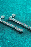 1.18 Carat Moissanite Long Earrings - Trendsi - Flyclothing LLC