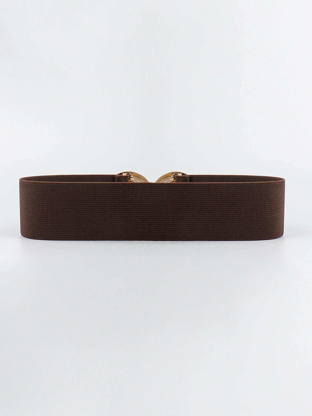Geometric Buckle Elastic Wide Belt - Trendsi - Flyclothing LLC