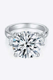 8.6 Carat Moissanite Platinum-Plated Ring - Trendsi - Flyclothing LLC