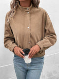 Long Sleeve Dropped Shoulder Jacket - Trendsi - Flyclothing LLC