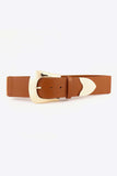 Elastic Wide PU Belt - Trendsi - Flyclothing LLC