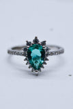 Paraiba Tourmaline Pear Shape Ring - Trendsi - Flyclothing LLC