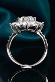 1 Carat Moissanite Flower Ring - Trendsi - Flyclothing LLC