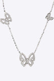 Moissanite Butterfly Shape Necklace - Trendsi - Flyclothing LLC