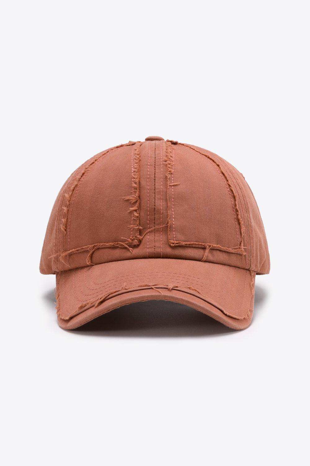 Distressed Adjustable Baseball Cap - Trendsi - Flyclothing LLC