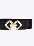 Geometric Buckle Elastic Wide Belt - Trendsi - Flyclothing LLC